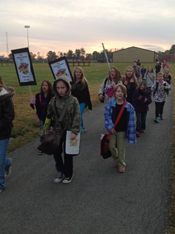 Wildcats Celebrate National Walk To School Day!