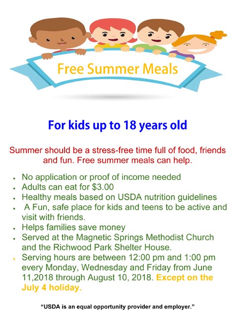 Summer Meals Flyer